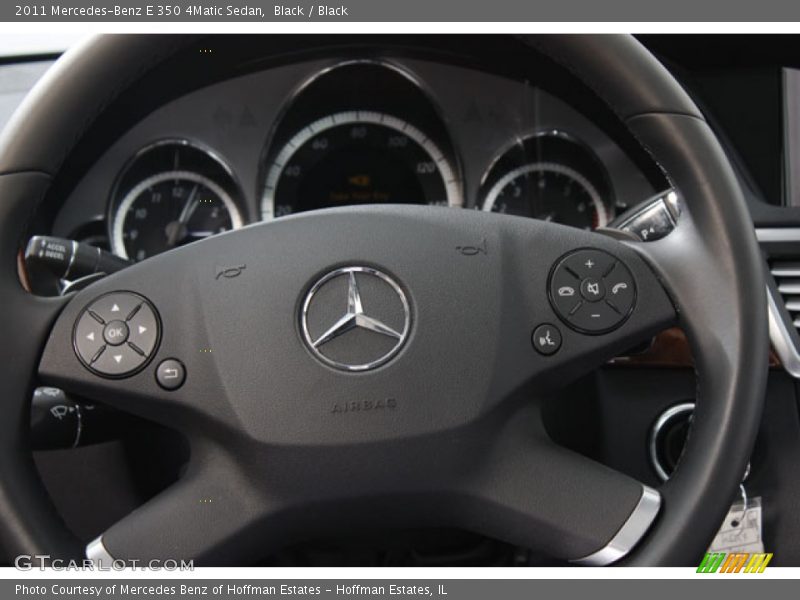 Black / Black 2011 Mercedes-Benz E 350 4Matic Sedan