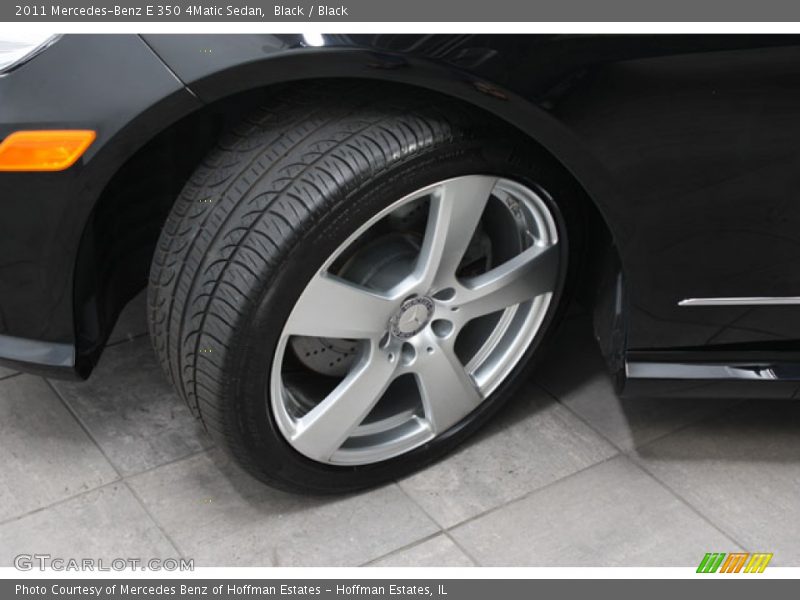 Black / Black 2011 Mercedes-Benz E 350 4Matic Sedan