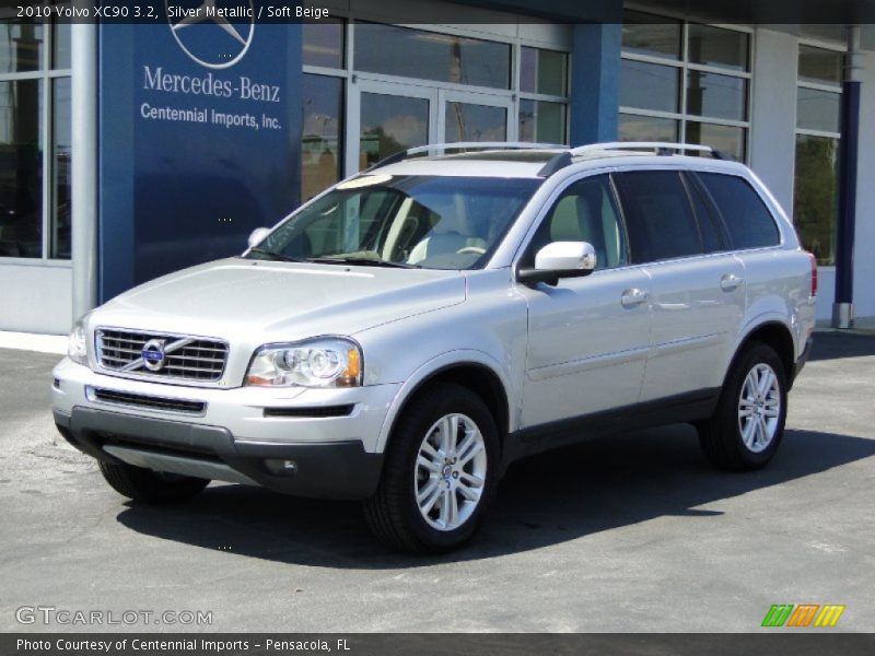 Silver Metallic / Soft Beige 2010 Volvo XC90 3.2