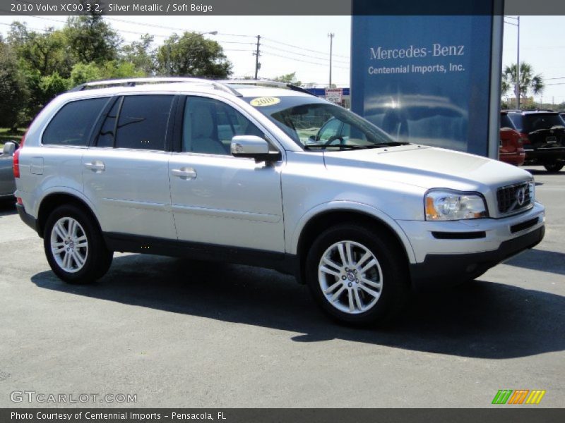 Silver Metallic / Soft Beige 2010 Volvo XC90 3.2