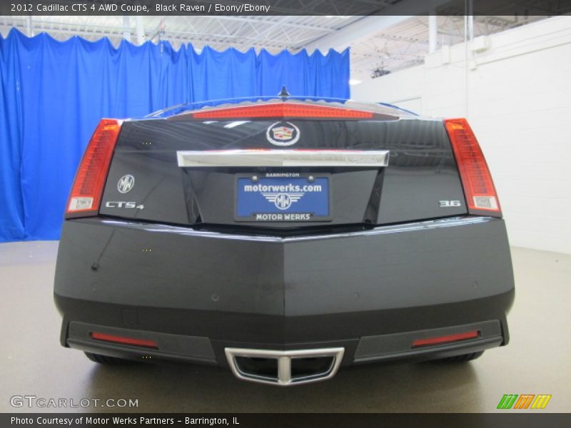 Black Raven / Ebony/Ebony 2012 Cadillac CTS 4 AWD Coupe