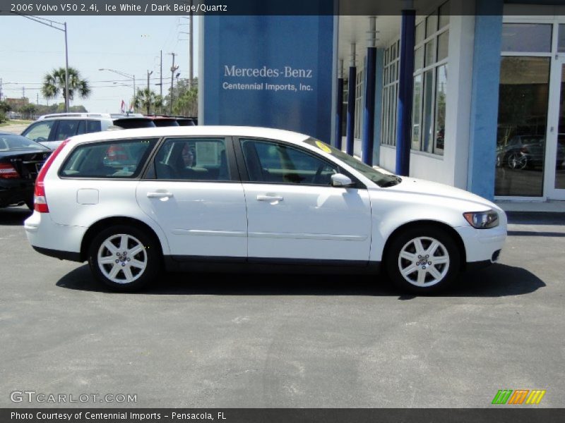 Ice White / Dark Beige/Quartz 2006 Volvo V50 2.4i