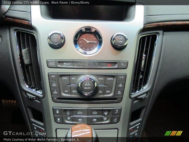 Controls of 2012 CTS 4 AWD Coupe