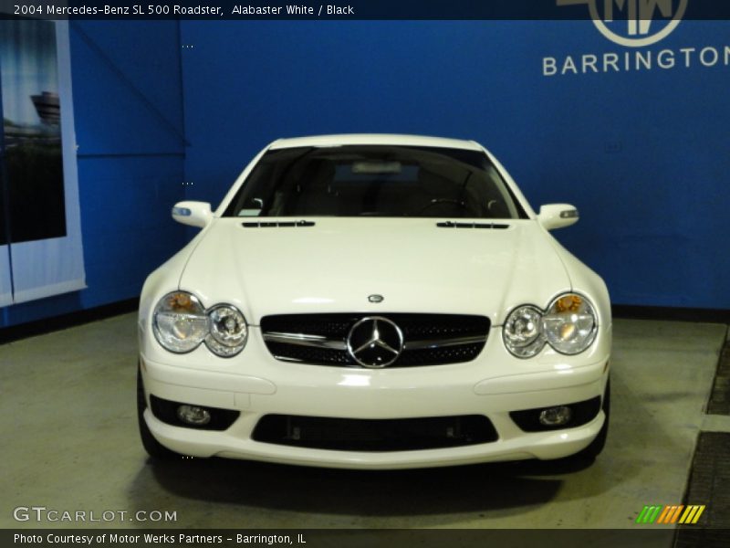 Alabaster White / Black 2004 Mercedes-Benz SL 500 Roadster