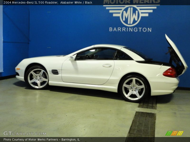Alabaster White / Black 2004 Mercedes-Benz SL 500 Roadster