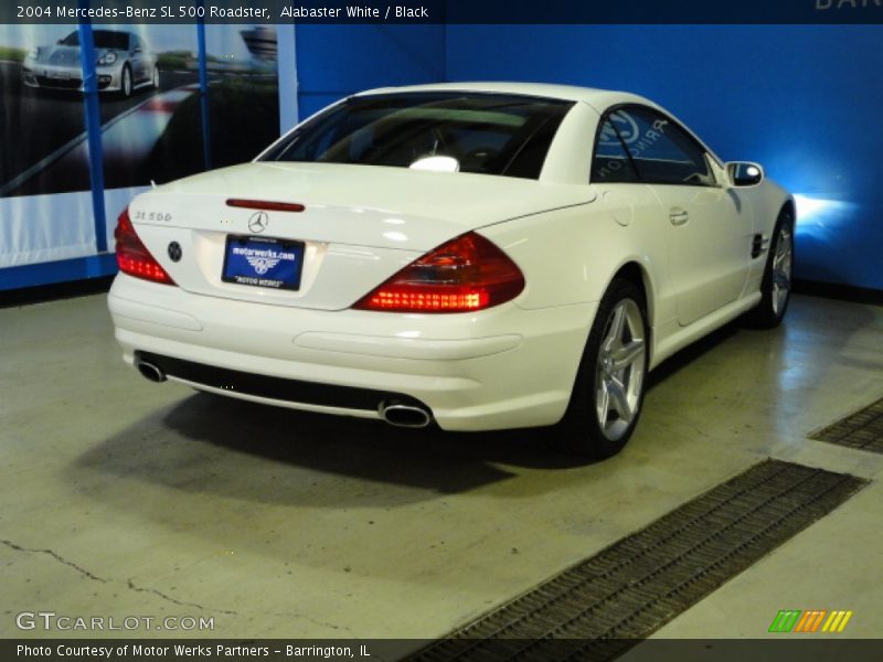 Alabaster White / Black 2004 Mercedes-Benz SL 500 Roadster