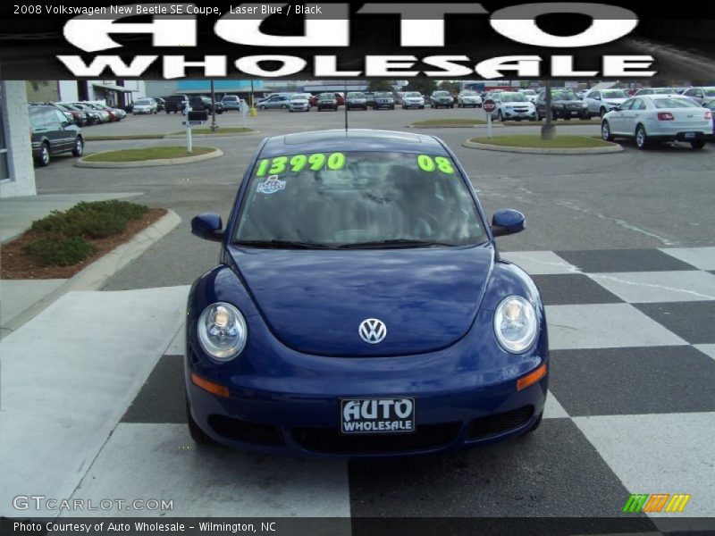 Laser Blue / Black 2008 Volkswagen New Beetle SE Coupe