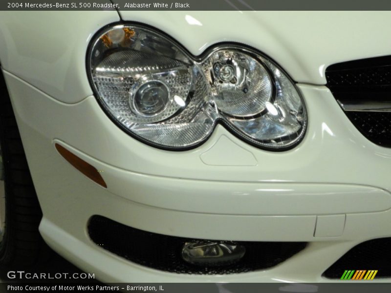 Alabaster White / Black 2004 Mercedes-Benz SL 500 Roadster