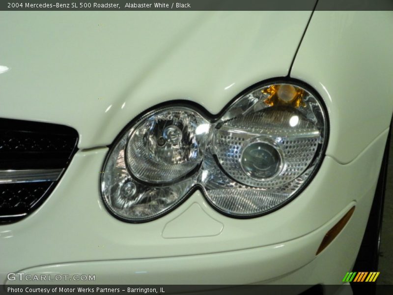 Alabaster White / Black 2004 Mercedes-Benz SL 500 Roadster