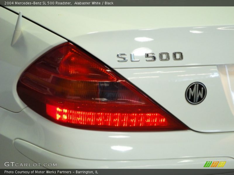 Alabaster White / Black 2004 Mercedes-Benz SL 500 Roadster