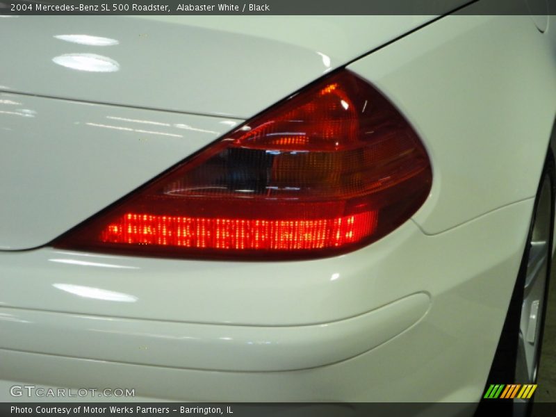 Alabaster White / Black 2004 Mercedes-Benz SL 500 Roadster
