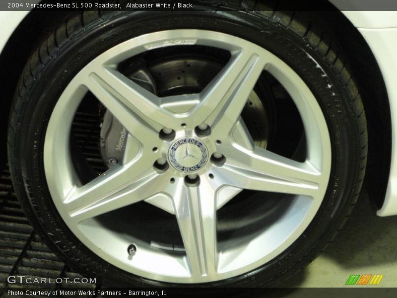 Alabaster White / Black 2004 Mercedes-Benz SL 500 Roadster