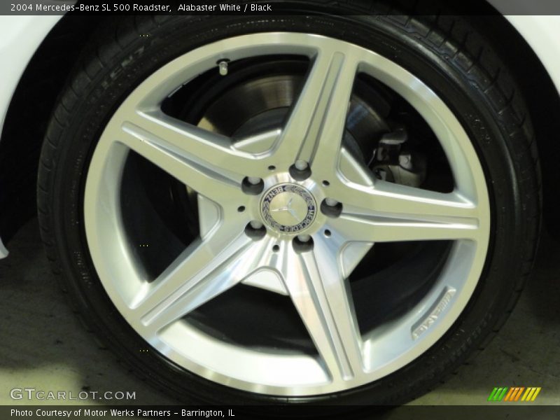 Alabaster White / Black 2004 Mercedes-Benz SL 500 Roadster