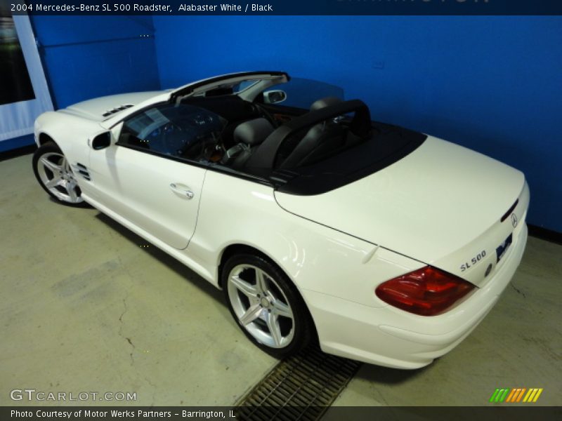 Alabaster White / Black 2004 Mercedes-Benz SL 500 Roadster