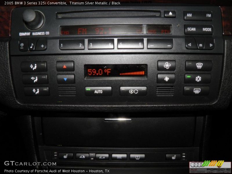 Titanium Silver Metallic / Black 2005 BMW 3 Series 325i Convertible