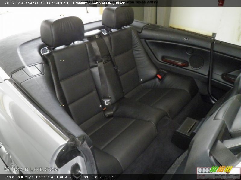 Titanium Silver Metallic / Black 2005 BMW 3 Series 325i Convertible