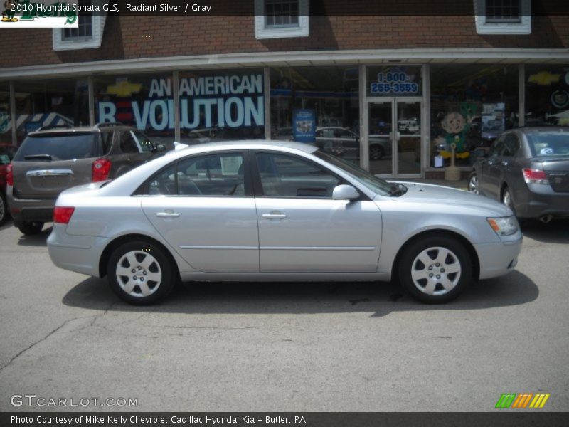 Radiant Silver / Gray 2010 Hyundai Sonata GLS