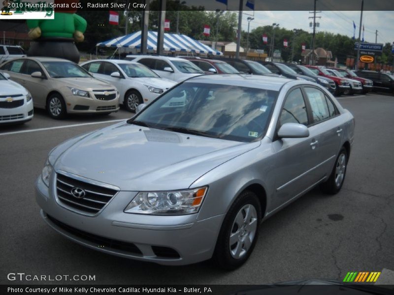 Radiant Silver / Gray 2010 Hyundai Sonata GLS