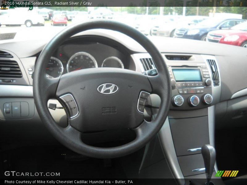 Radiant Silver / Gray 2010 Hyundai Sonata GLS