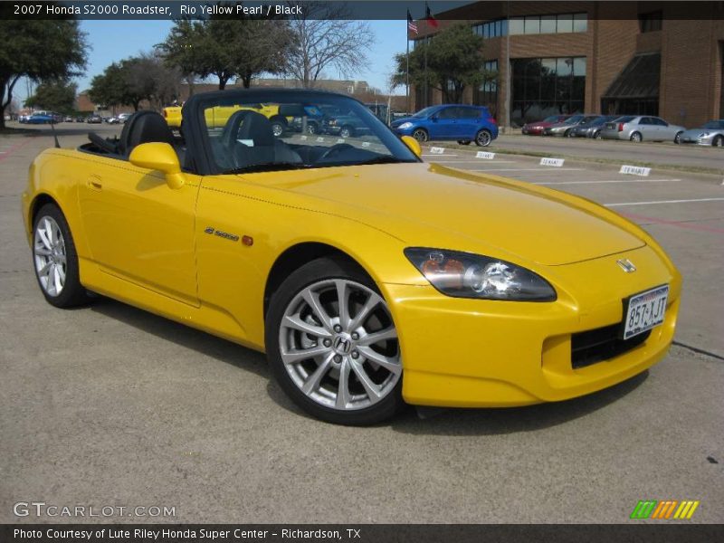 Rio Yellow Pearl / Black 2007 Honda S2000 Roadster