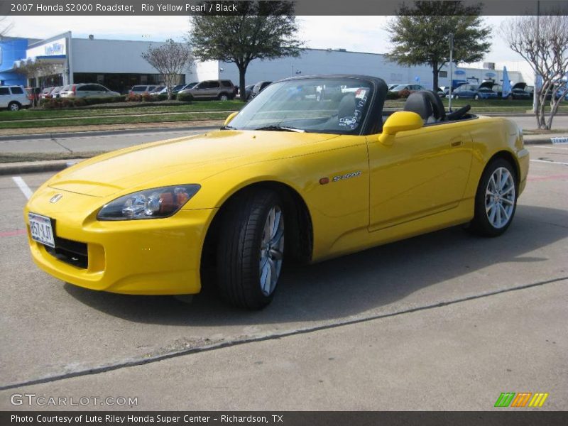 Rio Yellow Pearl / Black 2007 Honda S2000 Roadster
