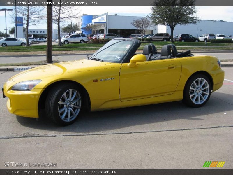 Rio Yellow Pearl / Black 2007 Honda S2000 Roadster
