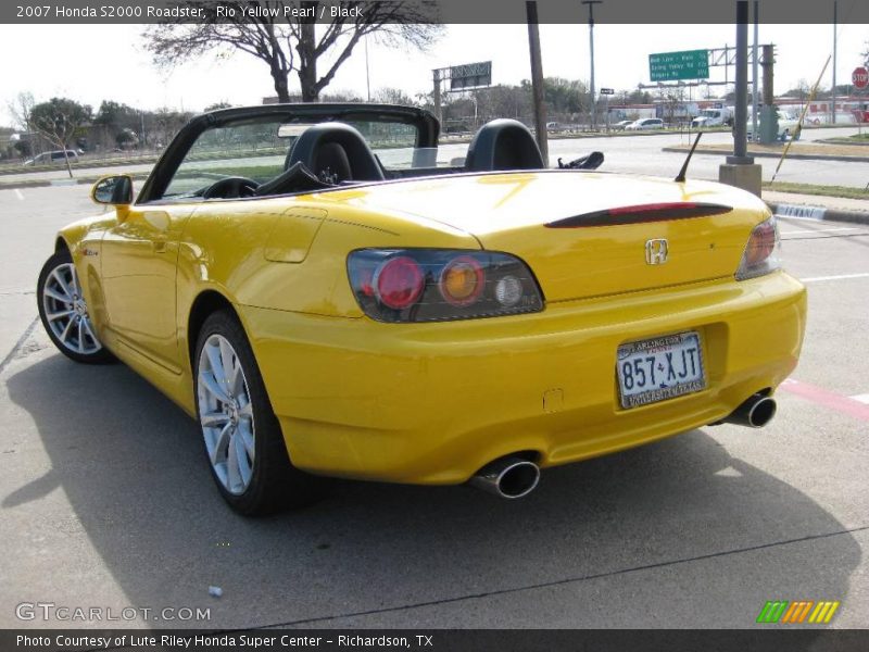 Rio Yellow Pearl / Black 2007 Honda S2000 Roadster