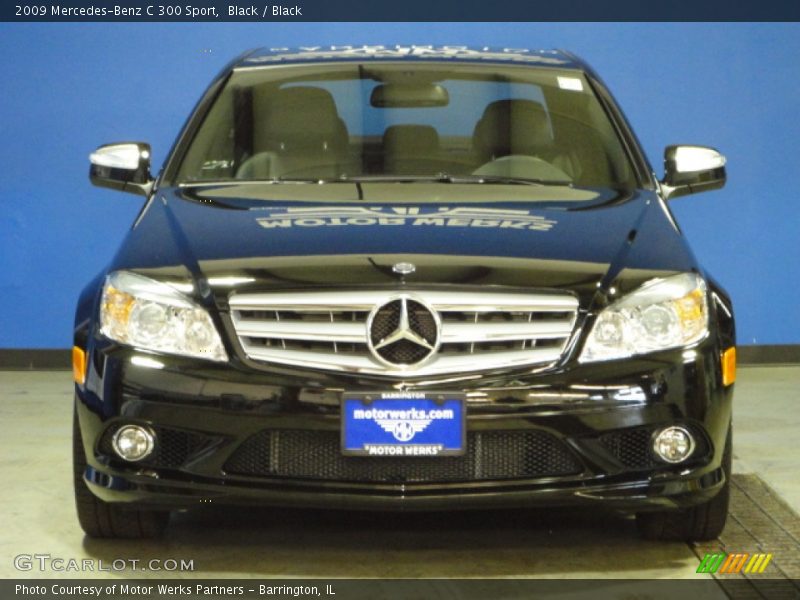 Black / Black 2009 Mercedes-Benz C 300 Sport