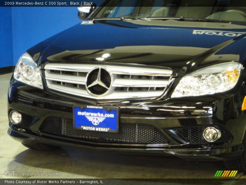 Black / Black 2009 Mercedes-Benz C 300 Sport