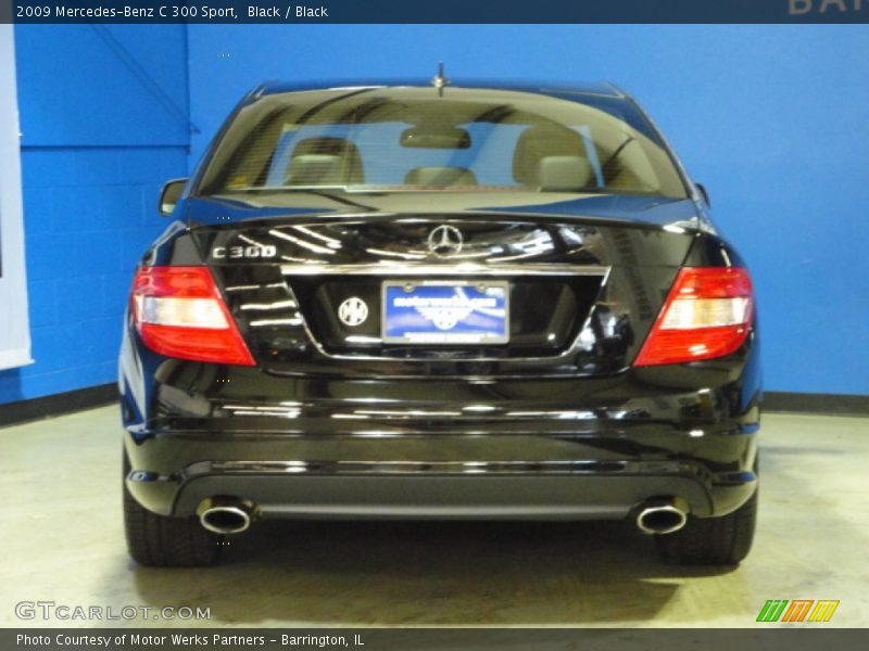 Black / Black 2009 Mercedes-Benz C 300 Sport