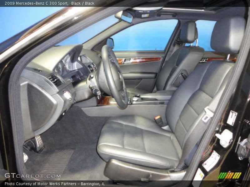 Black / Black 2009 Mercedes-Benz C 300 Sport