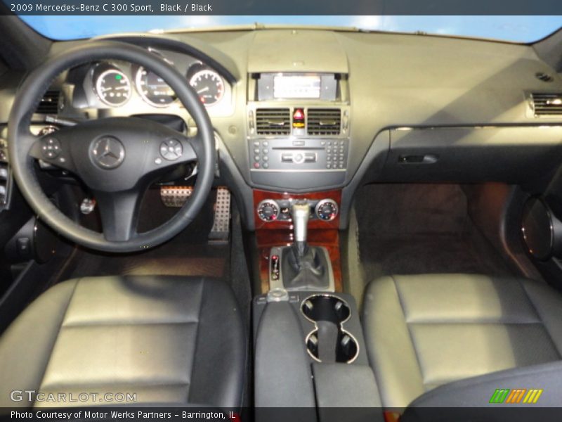 Black / Black 2009 Mercedes-Benz C 300 Sport