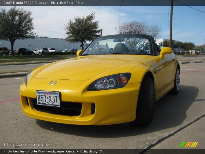 Rio Yellow Pearl / Black 2007 Honda S2000 Roadster