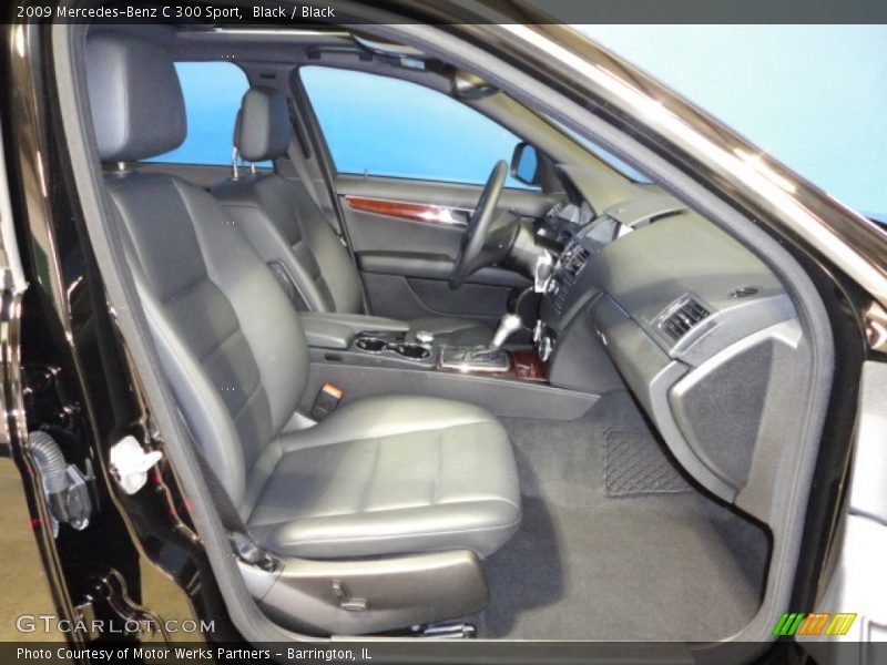 Black / Black 2009 Mercedes-Benz C 300 Sport