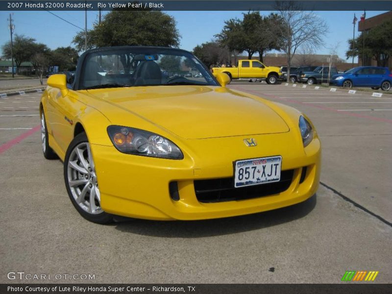 Rio Yellow Pearl / Black 2007 Honda S2000 Roadster