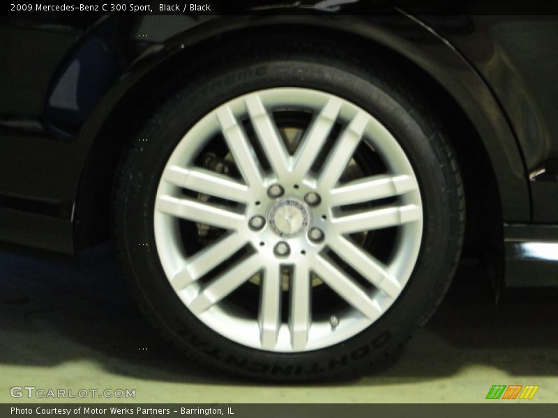 Black / Black 2009 Mercedes-Benz C 300 Sport