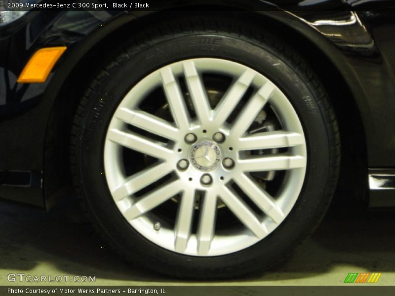 Black / Black 2009 Mercedes-Benz C 300 Sport