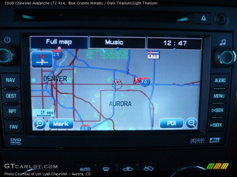 Blue Granite Metallic / Dark Titanium/Light Titanium 2008 Chevrolet Avalanche LTZ 4x4