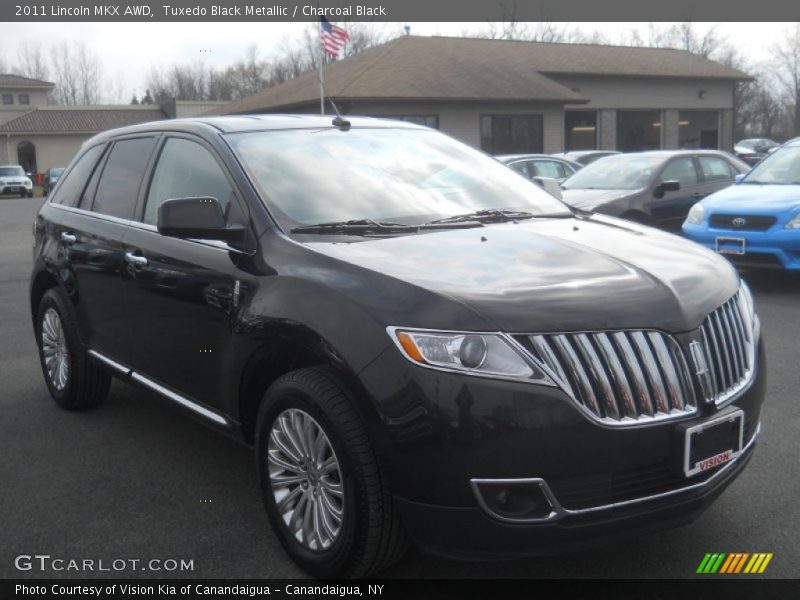 Tuxedo Black Metallic / Charcoal Black 2011 Lincoln MKX AWD