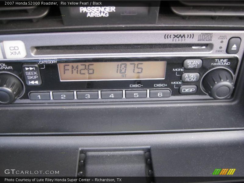 Rio Yellow Pearl / Black 2007 Honda S2000 Roadster