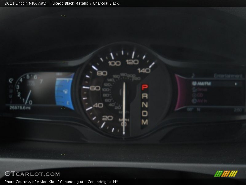 Tuxedo Black Metallic / Charcoal Black 2011 Lincoln MKX AWD