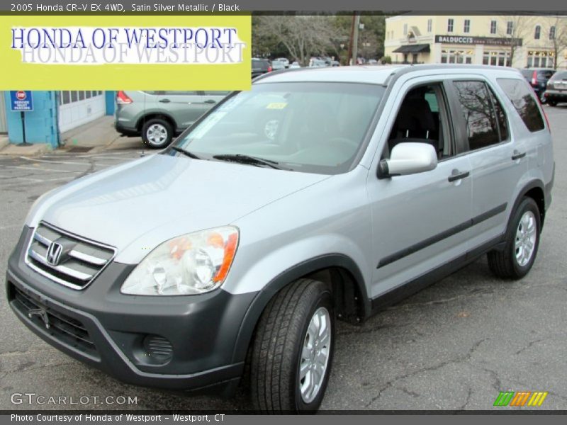 Satin Silver Metallic / Black 2005 Honda CR-V EX 4WD