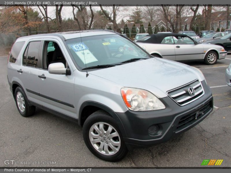 Satin Silver Metallic / Black 2005 Honda CR-V EX 4WD