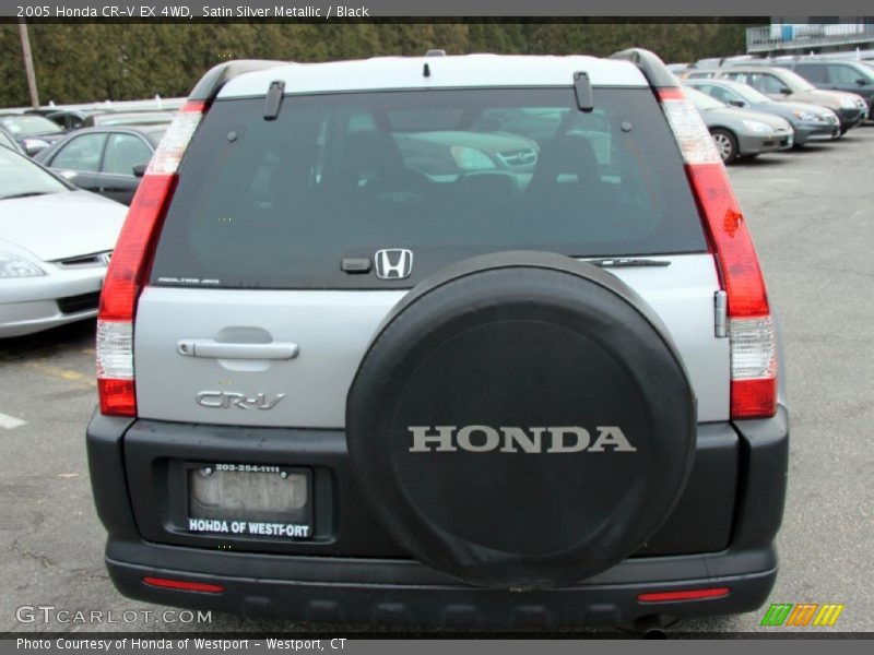 Satin Silver Metallic / Black 2005 Honda CR-V EX 4WD