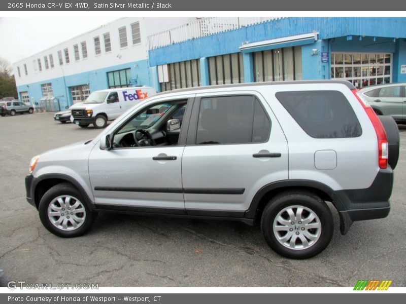 Satin Silver Metallic / Black 2005 Honda CR-V EX 4WD