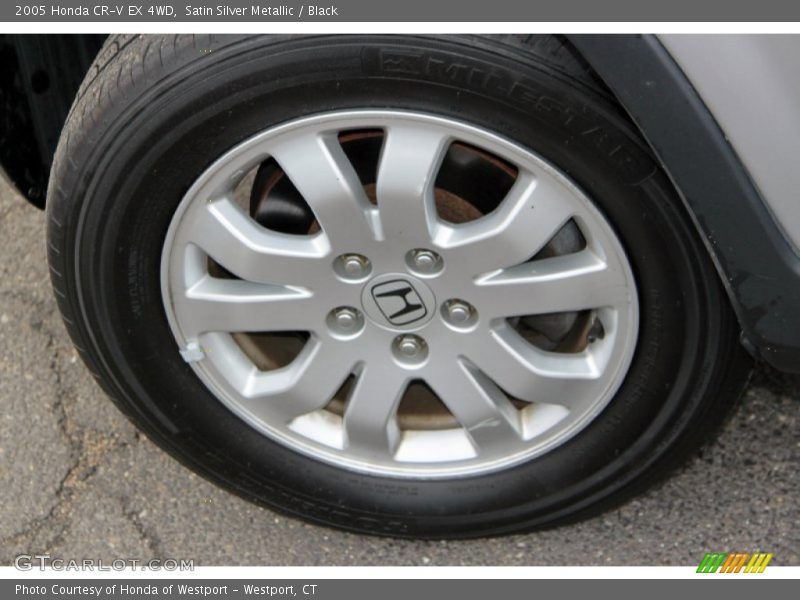 Satin Silver Metallic / Black 2005 Honda CR-V EX 4WD
