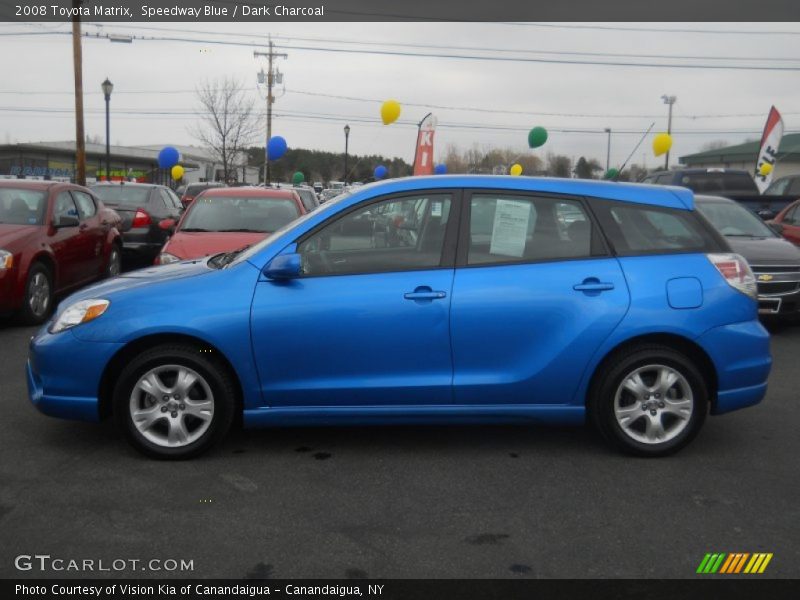 Speedway Blue / Dark Charcoal 2008 Toyota Matrix