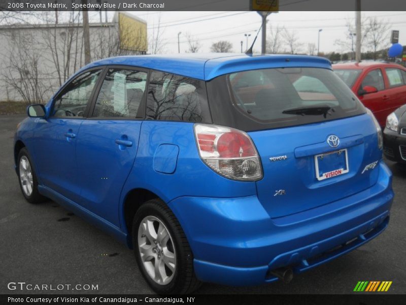 Speedway Blue / Dark Charcoal 2008 Toyota Matrix