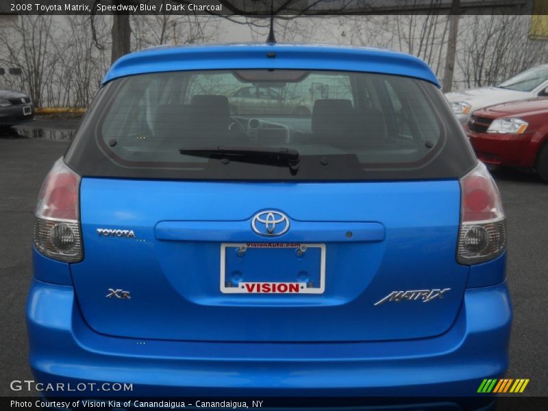 Speedway Blue / Dark Charcoal 2008 Toyota Matrix