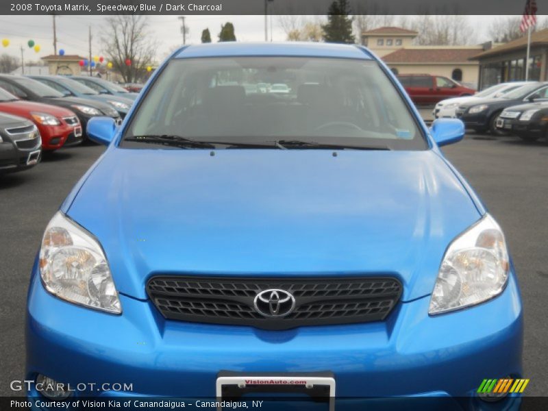 Speedway Blue / Dark Charcoal 2008 Toyota Matrix